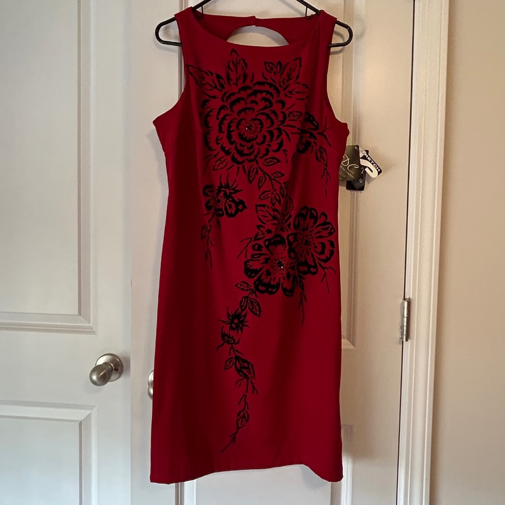 Vintage Red - Black Accent  Caren Desirée  Clothing- Size 10 - CDC NWT
